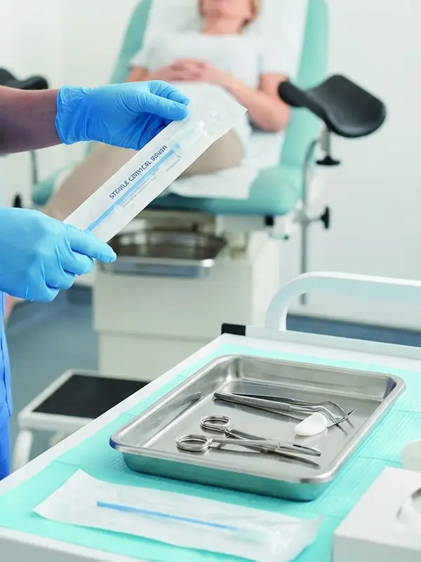 Spazzola cervicale sterile monouso